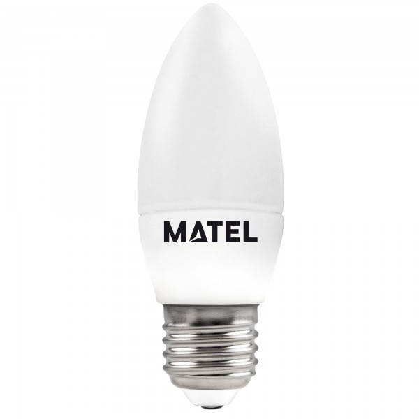 Bomb.led vela e27  8w.neutra (caja de 10 unidades)