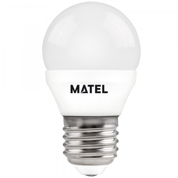 Bomb.led esferica  e27  8w.calida (caja de 10 unidades)