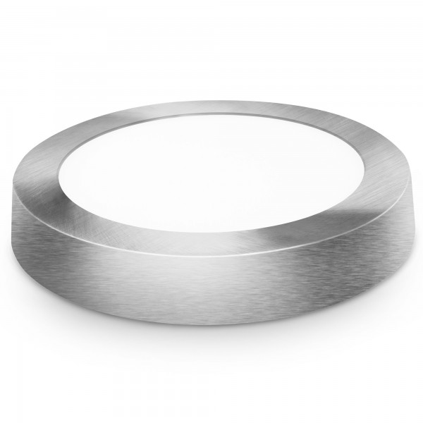 Downlight led superf.redon.plata  6w.fr