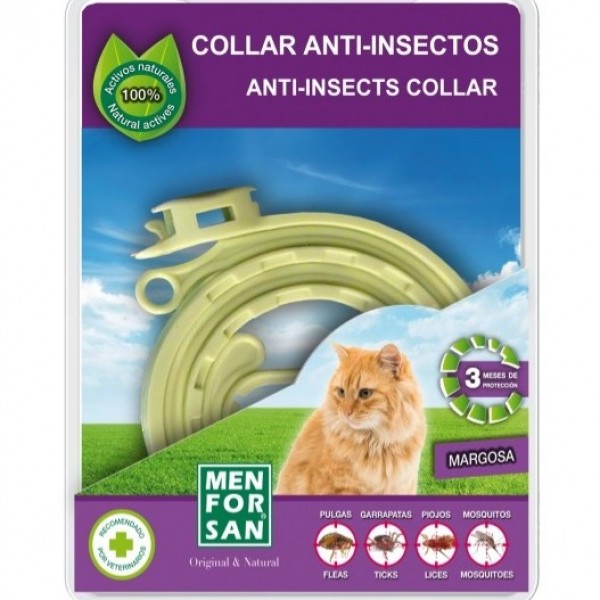 Menforsan Collar Antiinsectos para Gatos 33 cm