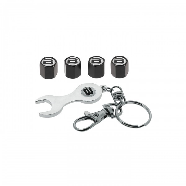 Juego tapones válvula butzi c/llave negro 4 UD