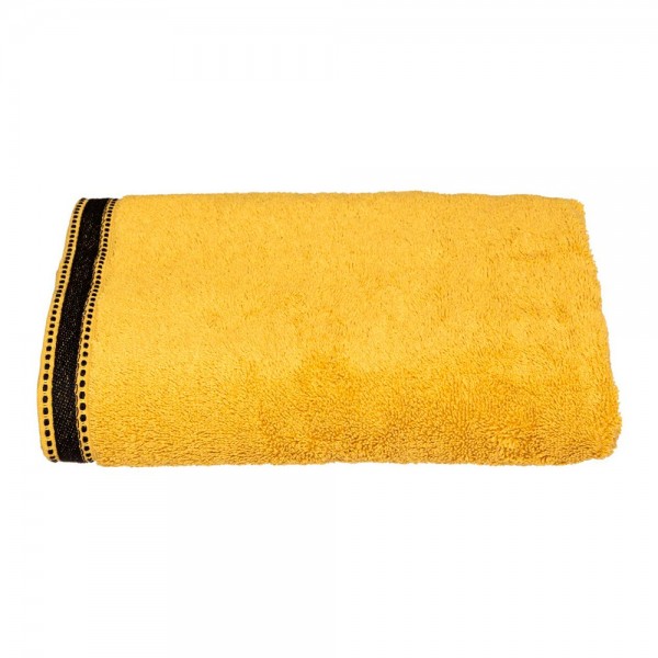 Toalla de baño joia 550 g / m² 100 % algodón color mostaza 70 x 130 cm