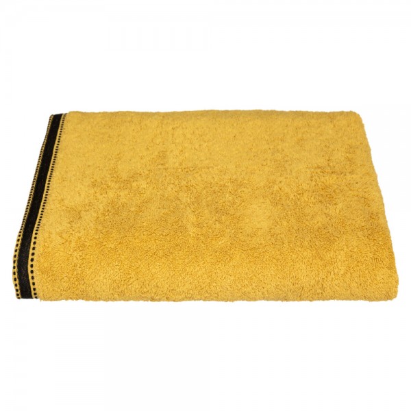Toalla de baño joia 550 g / m² 100 % algodón color mostaza 100 x 150 cm