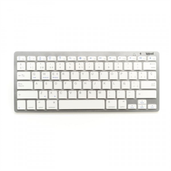 Iggual teclado bluetooth slim tkl-bt plata 2 canal