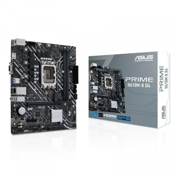 Asus placa base prime h610m-k d4  matx lga1700
