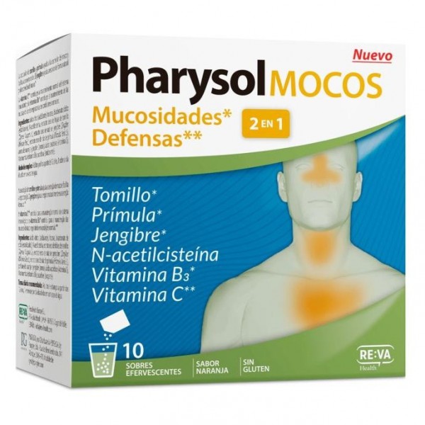 Pharysol Mocos 10 Sobres Efervescentes