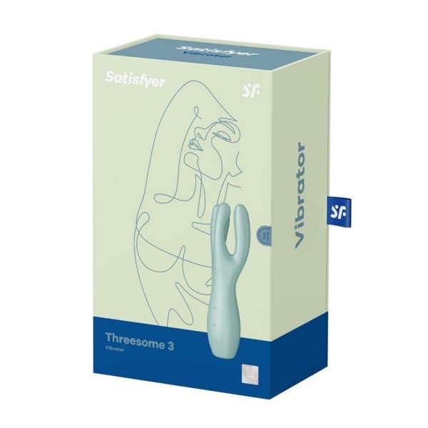 Satisfyer threesome 3 vibrador verde 1un
