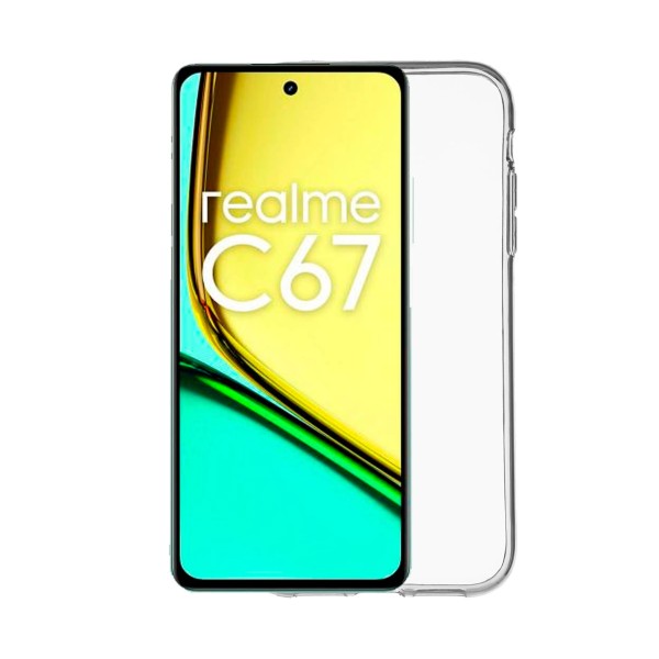 Jc trasera de silicona transparente / realme c67