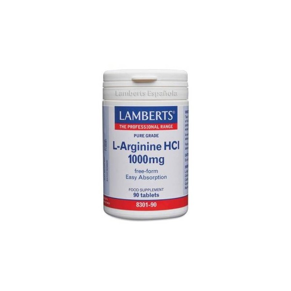 L-arginina Hcl 1000mg 90 Comps 830190 Lamberts