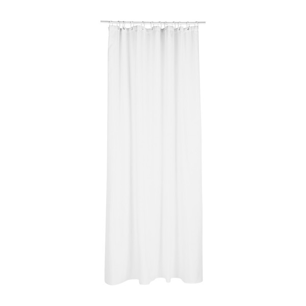 Cortina de baño polyester blanca 180 x 200 cm