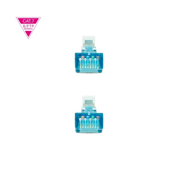 Nanocable latiguillo cat. 7 lszh/sftp 1 m gris