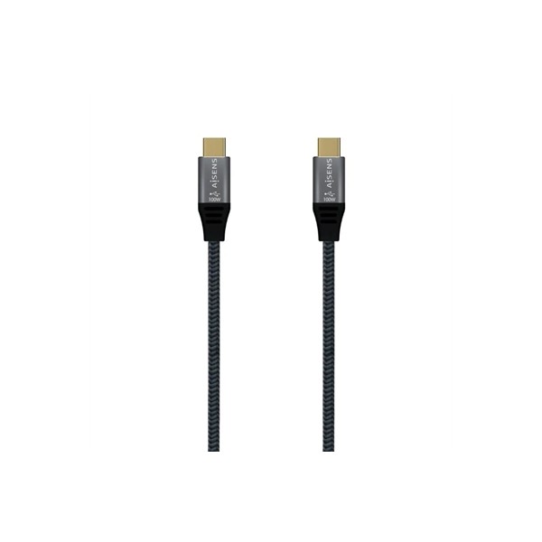 Aisens cable usb3.2 gen2x2 5a e-mark cm-cm gris 2m