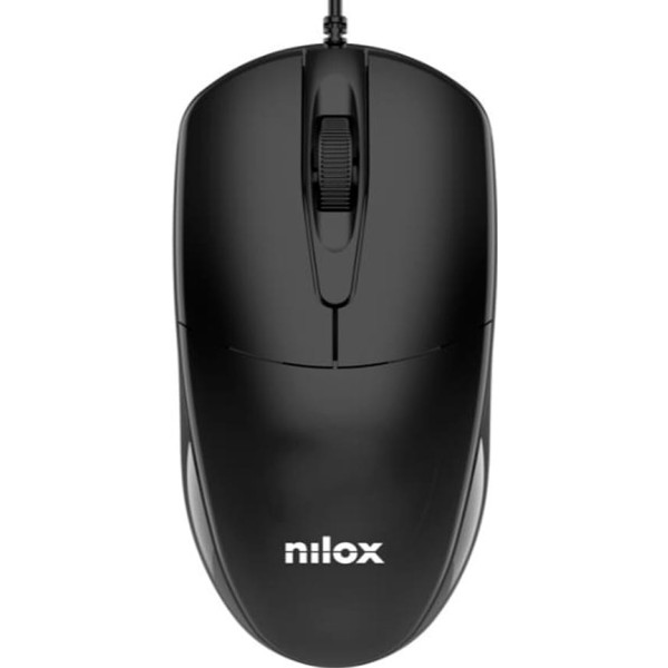Nilox mousb1011 negro / ratón usb, 1200 dpi, 3 botones