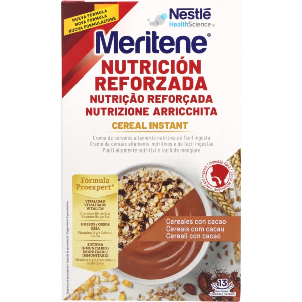 Meritene Cereal Instant Cereales con Cacao 1 Bolsa 520 g