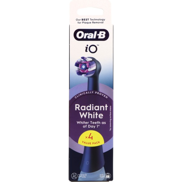 Cepillo Dental Electrico Oral-B Io Radiant White Recambio 4 Unidades
