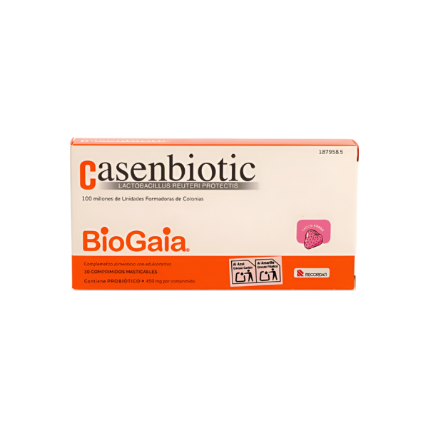 Casenbiotic 30 Comprimidos Sabor Fresa
