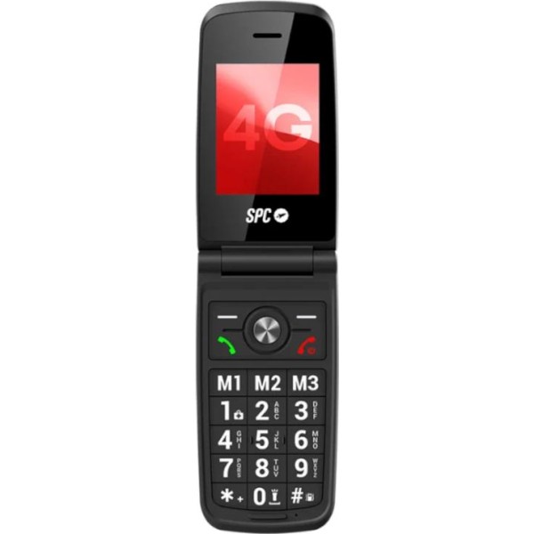 Spc 2342r titan 4g movil senior 2.4" s.help rojo
