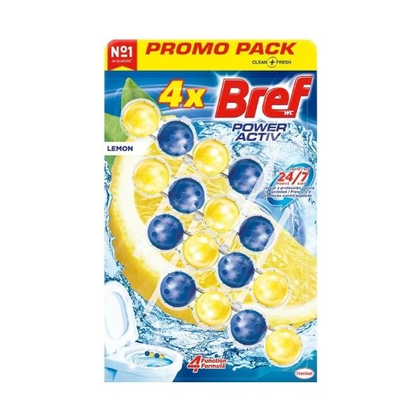 Bref WC power active lemon PROMO PACK 4u