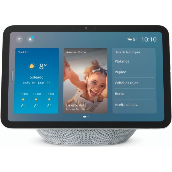 Amazon echo show 8 (última generación) blanco / pantalla hd de 8,7" con audio espacial y alexa